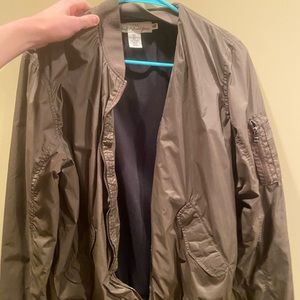 Olive green Bomber size small